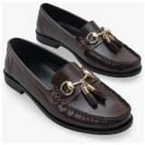 Kadın Püskül ve Toka Detaylı Loafer 4058 - Kahverengi