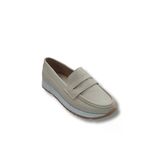 Kadın Rahat Comfort Taban Hafif Düz Topuklu Bağcıksız Loafer Babet Ayakkabı Tarzklkrembabet1