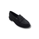 Kadın Rahat Comfort Taban Topuklu Hafif Bağcıksız Loafer Babet Kadın Ayakkabı tarzklsytopukbabet1 (Siyah, EU Ayakkabı Beden Sistemi, Yetişkin, Sayısal, Orta, 39)
