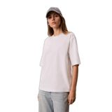 Kadın Rakat Kesim Yuvarlak Yakalı Pamuklu Kısa Kollu Beyaz T-Shirt LV047C206G-YAF
