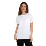Kadın Regular Fit Basic Tişört –%100 Pamuk Süprem Kumaş, Bisiklet Yaka, Düz Renk (Beyaz, M)