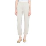 Kadın Regular Fit Beli ve Paçası Lastikli Dokuma Kumaş Siyah Pantolon TF5284J4747-R9342