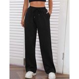 Kadın Regular Fit Ince Eşofman Altı SPR24EAK80 - Black - XL