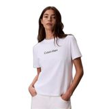 Kadın Regular Fit Yuvarlak Yakalı Logo Baskılı Kısa Kollu Crop Beyaz T-Shirt LV044G801G-YAF