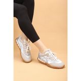 Kadın Renkli Taban Ortopedik Yürüyüş Ayakkabı Sneaker LDR20250250101