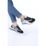 Kadın Renkli Tabanlı Ortopedik Yürüyüş Ayakkabısı Sneaker LDR20250070101