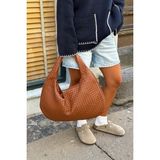 Kadın Retro Xl Camel Omuz Çantası