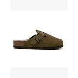 Kadın Riva Terlik G105944 Genuins RIVA Velour Kaki