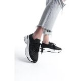 Kadın Rocco SiyahTriko Beyaz Tabanlı Taşlı Spor Ayakkabı & Sneaker