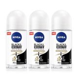 Kadın Roll-on Deodorant Black&White 50ml, 48 Saat Koruma, X3 Adet