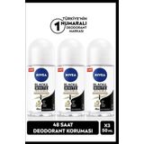 Kadın Roll-on Deodorant Black&white 50ml, Ter Kokusuna Karşı 48 Saat Koruma, X3 Adet