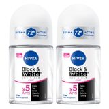 Kadın Roll-on Deodorant Black&White Invisible Clear 25ml, 72 Saat Anti-perspirant Ter Koruması