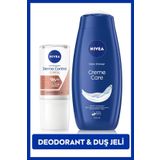 Kadın Roll-on Deodorant Derma Control Clinical 50ml ve Creme Care Nemlendirici Duş Jeli 500ml