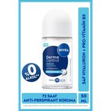 Kadın Roll on Deodorant Derma Control Defend 50 ml,72 Saat Koruma,Alkolsüz,Hyaluron,Pro Vitamin
