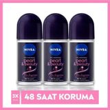 Kadın Roll On Deodorant Pearl&beauty Fine Fragrance,48 Saat Anti-perspirant Koruma 50ml X3 Ad