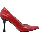 Kadın Rugan Sivri Burun Stiletto Kırmızı - Hobby FB26063R