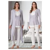 Kadın Sabahlıklı Hamile Lohusa Pijama Takımı Effort, 2XL, Effortt9054-19804IGP2717575