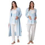 Kadın Sabahlıklı Hamile Lohusa Pijama Takımı Effort, 2XL, Effortt9054-19804IGP2717585