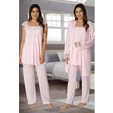 Kadın Sabahlıklı Hamile Pijama Takımı (Pembe/M)-EN2301EF-19804IGP254974