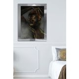 Kadın Sanatsal Gümüş Tek Parça Pleksi Tablo, 60 x 80, PT-077