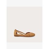 Kadın Sandalet 03M4 Frau LEATHER CAGED BALLET FLATS WITH THIN STRAPS