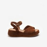 Kadın Sandalet 04B2 Frau SUEDE PLATFORM SANDALS