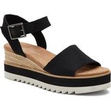 Kadın Sandalet 10017856 10017908 Toms Diana Heavy Canvas - 010-Siyah