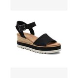 Kadın Sandalet 10017856 Toms DIANA Heavy Canvas Sandal Black