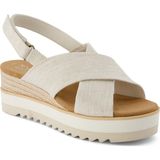Kadın Sandalet 10021151 10021152 Toms Diana Crossover Heavy Canvas - 001-Beyaz