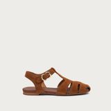 Kadın Sandalet 69F0 Frau SUEDE FISHERMAN SANDALS