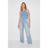 Kadın Sandra Halter Top Crop Atlet - Mavi MAVİ