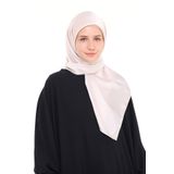 Kadın Saten Krep Düz Parlak Abiye Eşarp