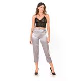 Kadın Saten Pijama Takımı Gri 307