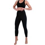 Kadın Sauna-Tayt Yüksek Bel Agraflı Model Siyah Renk Düz Kalıp ile Konforlu Kullanım - 4XL