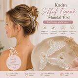 Kadın Şeffaf Fiyonk Mandal Toka, Kadın Çocuk Mandal Toka