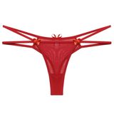 Kadın Seksi Iç Çamaşırı Transparan Yarım Kırmızı Fantezi Külot