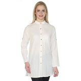 Kadın Şile Bezi Hakim Yaka Yazlık Tunik Krem Krm Xl Krem