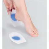 Kadın Silikon Tabanlık Ortopedik Ayakkabı Topukluk Jel Yastık Tabanlık 6 x 10.5 cm - 10.5 cm x 6 cm