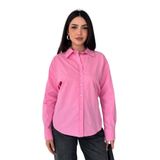 Kadın Sırt Bağlamalı Gömlek – Bağcık Detaylı Şık Bluz, pembe, m