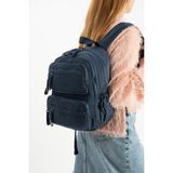 Kadın Sırt Çantası Ultra Hafif Poliamid Kumaş Su Geçirmez Çok Cepli Günlük Sırt Çantası 35*25 cm - 35 x 25 cm - Lacivert