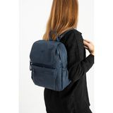 Kadın Sırt Çantası Ultra Hafif Poliamid Kumaş Su Geçirmez Kapaklı Günlük Sırt Çantası 29*27 cm - 29 x 27 cm - Lacivert