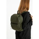 Kadın Sırt Çantası Ultra Hafif Poliamid Kumaş Su Geçirmez Kapaklı Günlük Sırt Çantası 29*27 cm - 29 x 27 cm - Yeşil