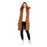 Kadın Şişme Yelek Uzun 5003 BGL-ST01646 TABA S