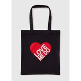 Kadın Siyah %100 Koton The Beatles Tote Çanta