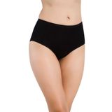 Kadın Siyah 2'li Paket Bambu Büyük Beden Bato Yüksek Bel Külot, 2XL, SL906Q-869SL0003132