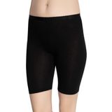 Kadın Siyah Bambu Büyük Beden Ağlı Kısa Tayt Iç Giyim, 4XL, B3001LX-86DS018319731