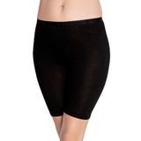 Kadın Siyah Bambu Büyük Beden Ağlı Kısa Tayt Iç Giyim, 4XL, GP3001LX-19804IGP262736