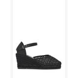 Kadın Siyah Bilekten Tokalı Dolgu Topuklu Espadril 26PFD20636F