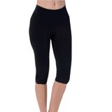 Kadın Siyah Büyük Beden Battal Ağlı Rahat Kapri Tayt, 3XL, İGP4003-869804IGP22677