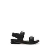 Kadın Siyah Deri Comfort Sandalet 25SFD150818